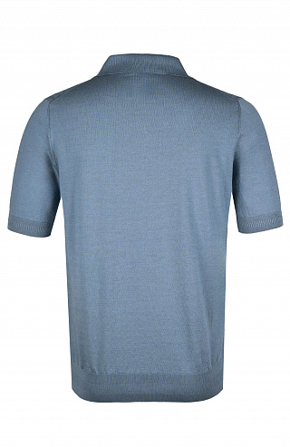 Поло из смеси шёлка и хлопка