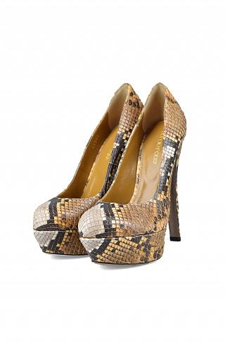 Туфли из кожи питона