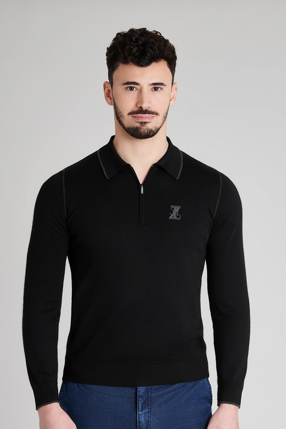 Поло из смеси кашемира и шёлка