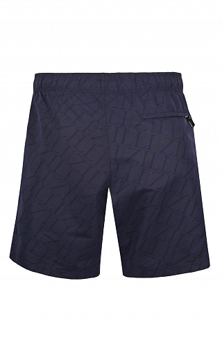 Плавки-шорты с брендированным паттерном Maison Zilli Est 1965