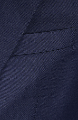 Шерстяной однобортный костюм