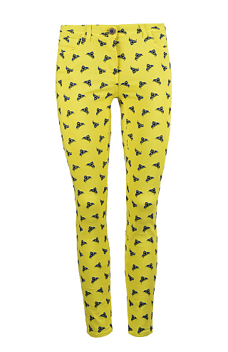 Джинсы с вышивкой