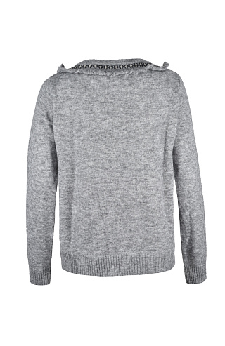 Джемпер с металлическим декором