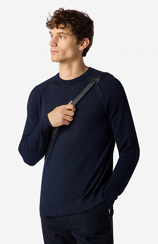 Джемпер из шерсти мериноса с рукавами реглан