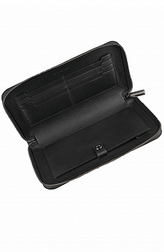 Кожаное портмоне-сумка с ручкой