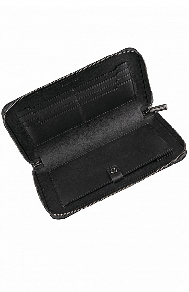 Кожаное портмоне-сумка с ручкой