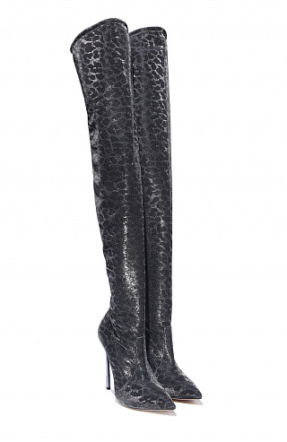 Текстильные ботфорты