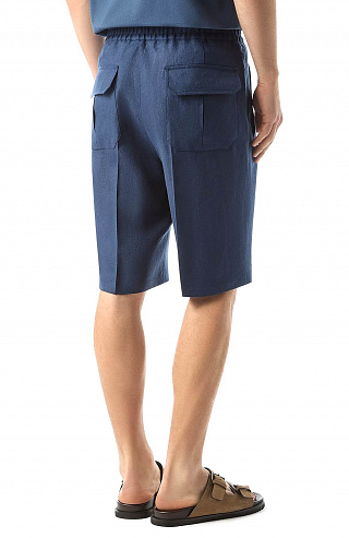 Шорты-бермуды из чистого льна