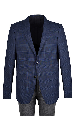 Однобортный шерстяной пиджак