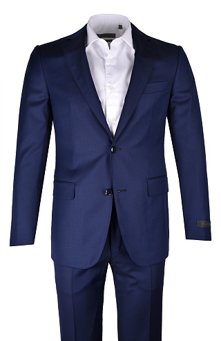 Шерстяной однобортный костюм