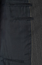 Шерстяной однобортный костюм в полоску