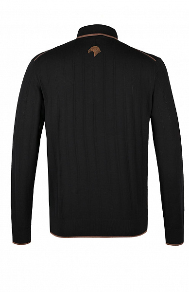 Трикотажное поло на трёх пуговицах из шерсти